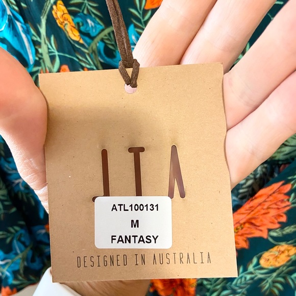 NWT ATL fantasy floral tiered cottage core dress - Picture 4 of 8